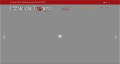 Desktop Screenshot of hotelange.fr