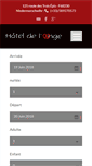 Mobile Screenshot of hotelange.fr