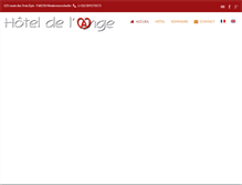 Tablet Screenshot of hotelange.fr